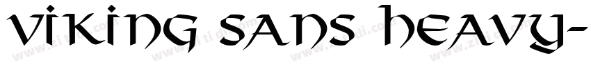 Viking Sans Heavy字体转换